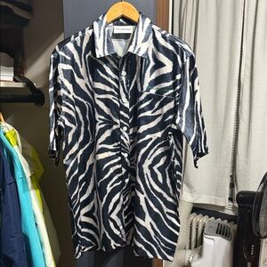 Han Kjobenhavn Zebra Print Men's Shirt